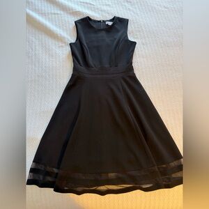 Calvin Klein Sleeveless Black Fit-and-Flare Dress